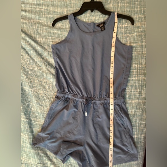 ATHLETA GIRL ON THE GO COTTAGE BLUE ROMPER SIZE XL/14 - Picture 8 of 10